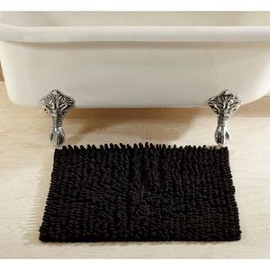 Black Bathmat / Bathroom Rug